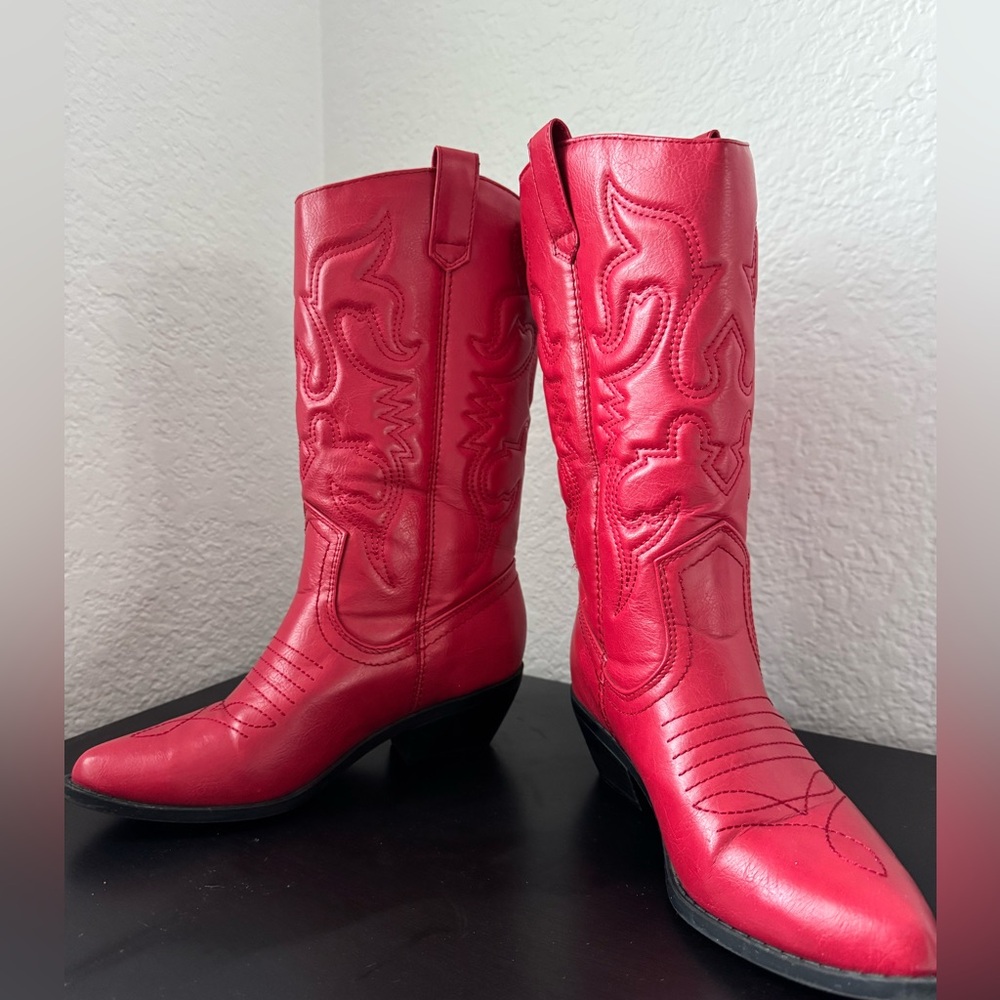 Red Cowboy Boots